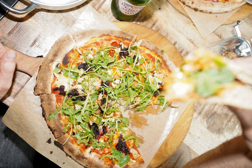Pizza mit Rote Bete Verrano 